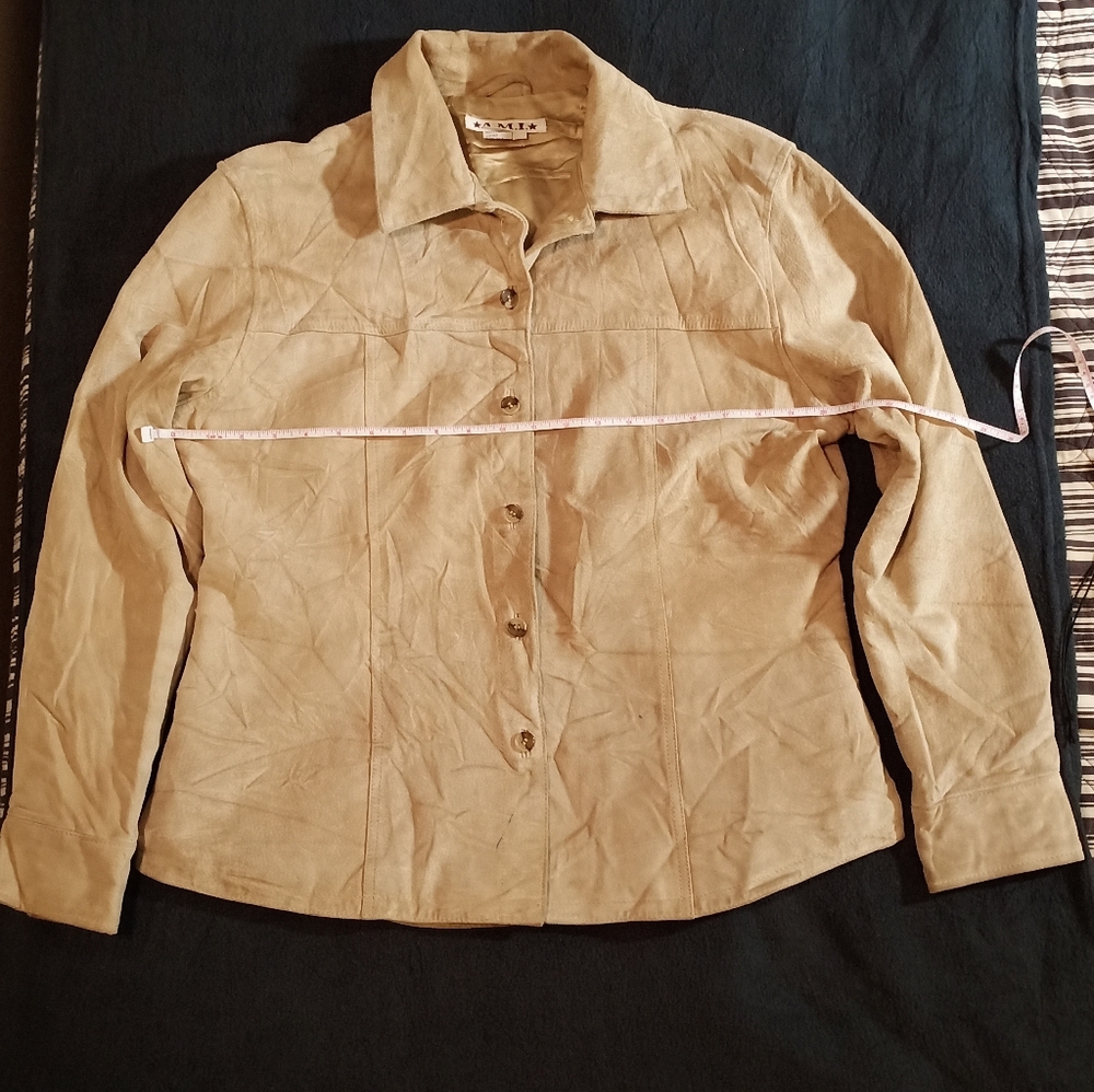 AMI- Leather Jacket Woman Size L